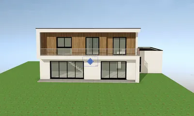 Maison d'architecte à étage pour une construction neuve réalisée à Saint-Simon