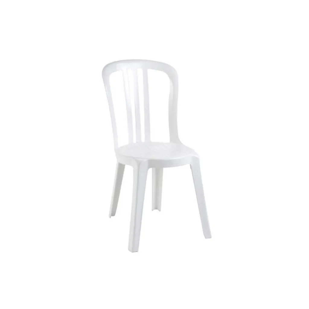 CHAISE BISTROT MIAMI BLANCHE EMPILABLE POUR ANNIVERSAIRE