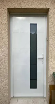 Rénovation  avec l'installation d'une porte d'entrée aluminium sur Le Barp proche Bassin d'Arcachon