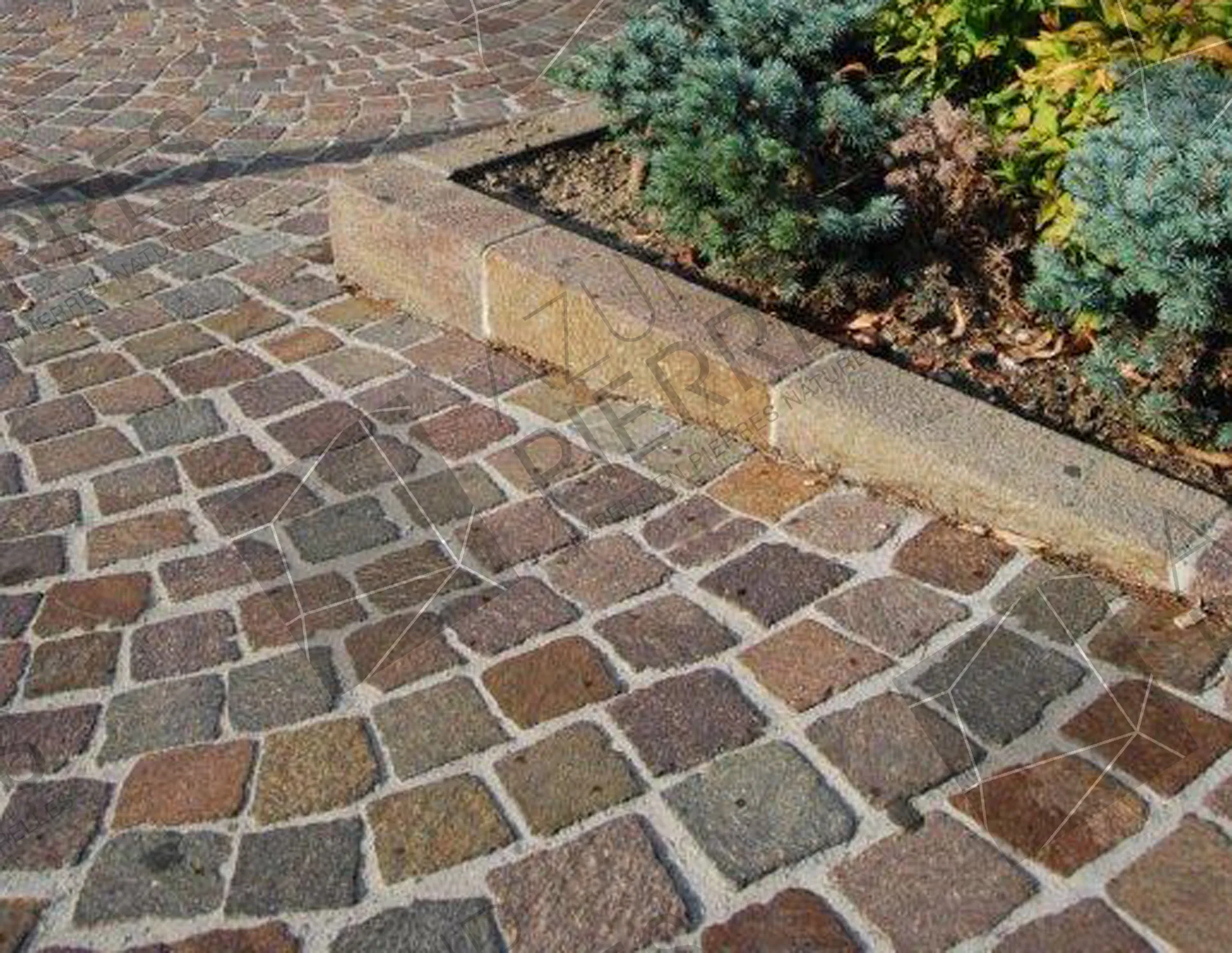 pavé porphyre cubique