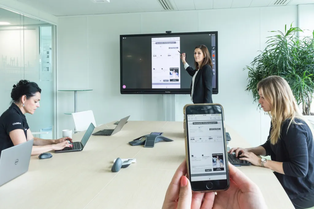 installation Prométhéan logiciel mobilité entreprise