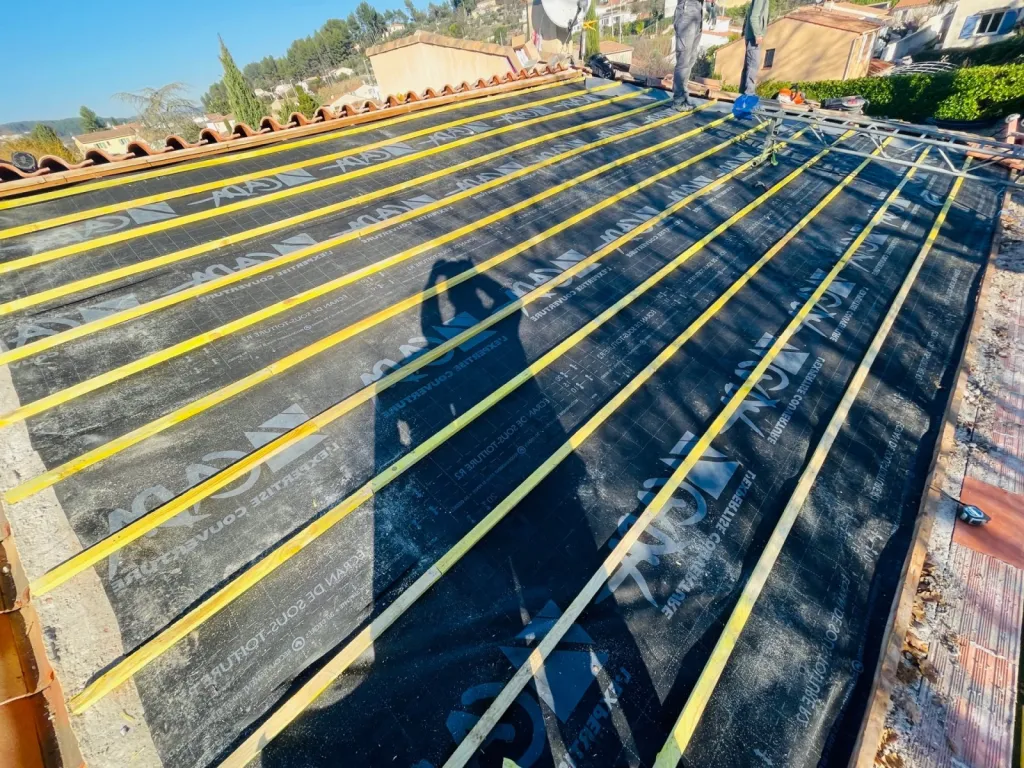 Réfection d’une toiture de maison sur Gardanne près de Aix en Provence