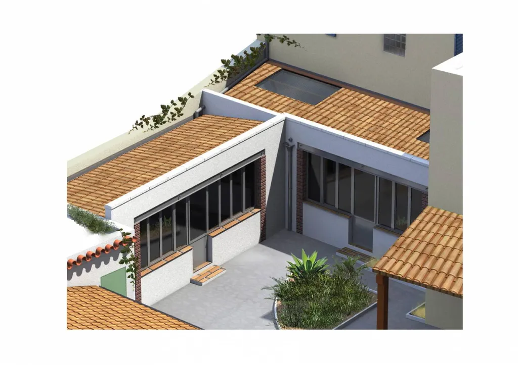 Vue 3D - Esquisses pour la réalisation d'une véranda Salon de Provence (13300)