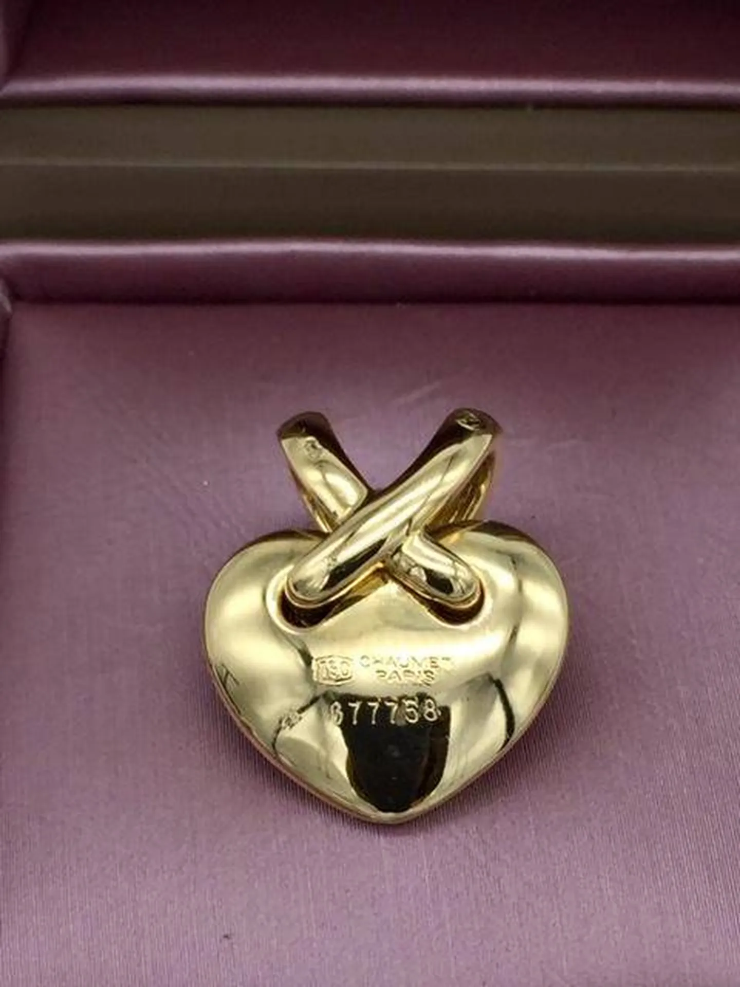 Pendentif cœur or 750/1000ème CHAUMET occasion Or Ligne Gujan Mestras Bassin d'Arcachon