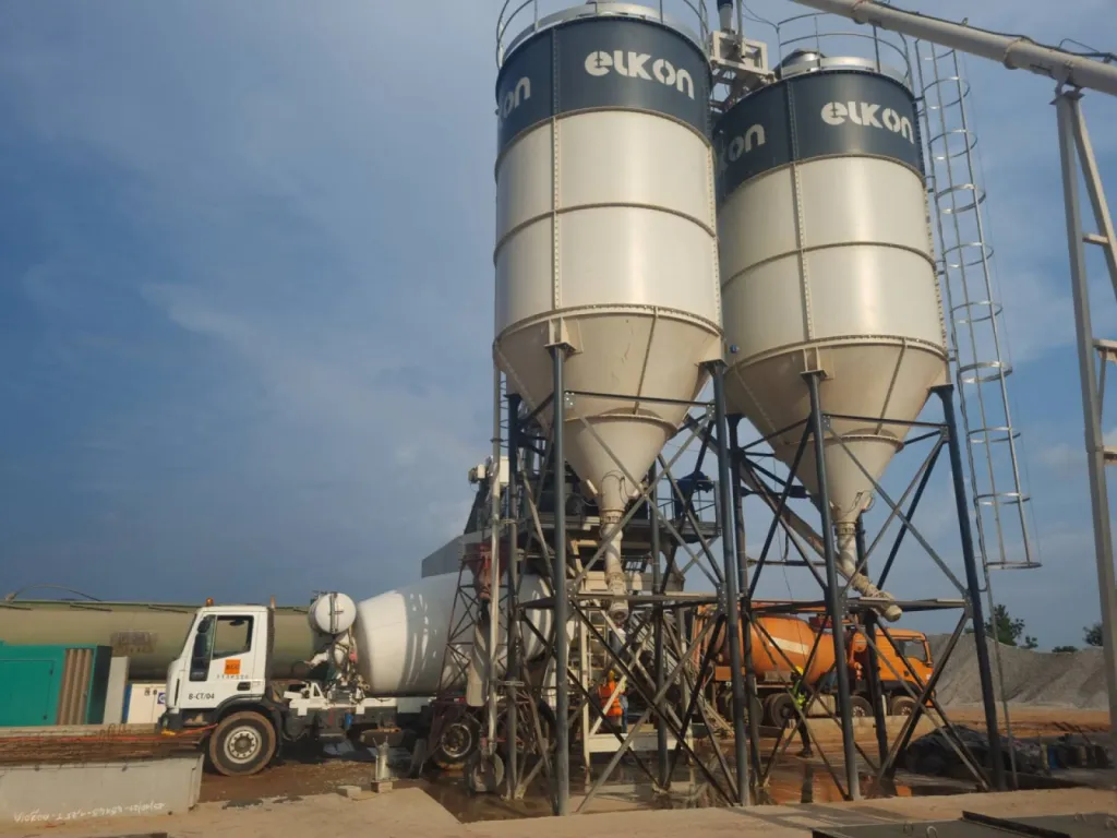 Silos de stockage ciment 2 x 75 tonnes