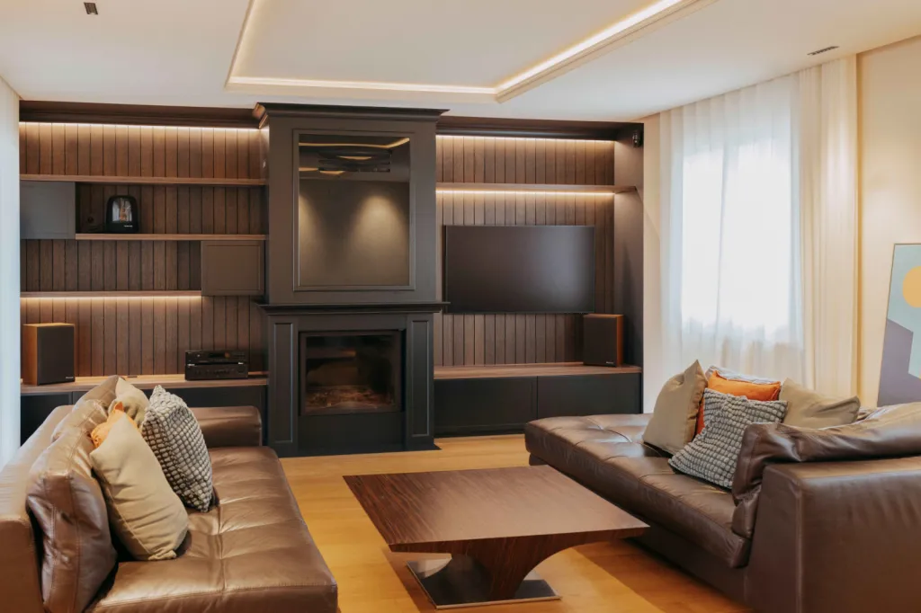 Aménagement cheminée Sainte Consorce