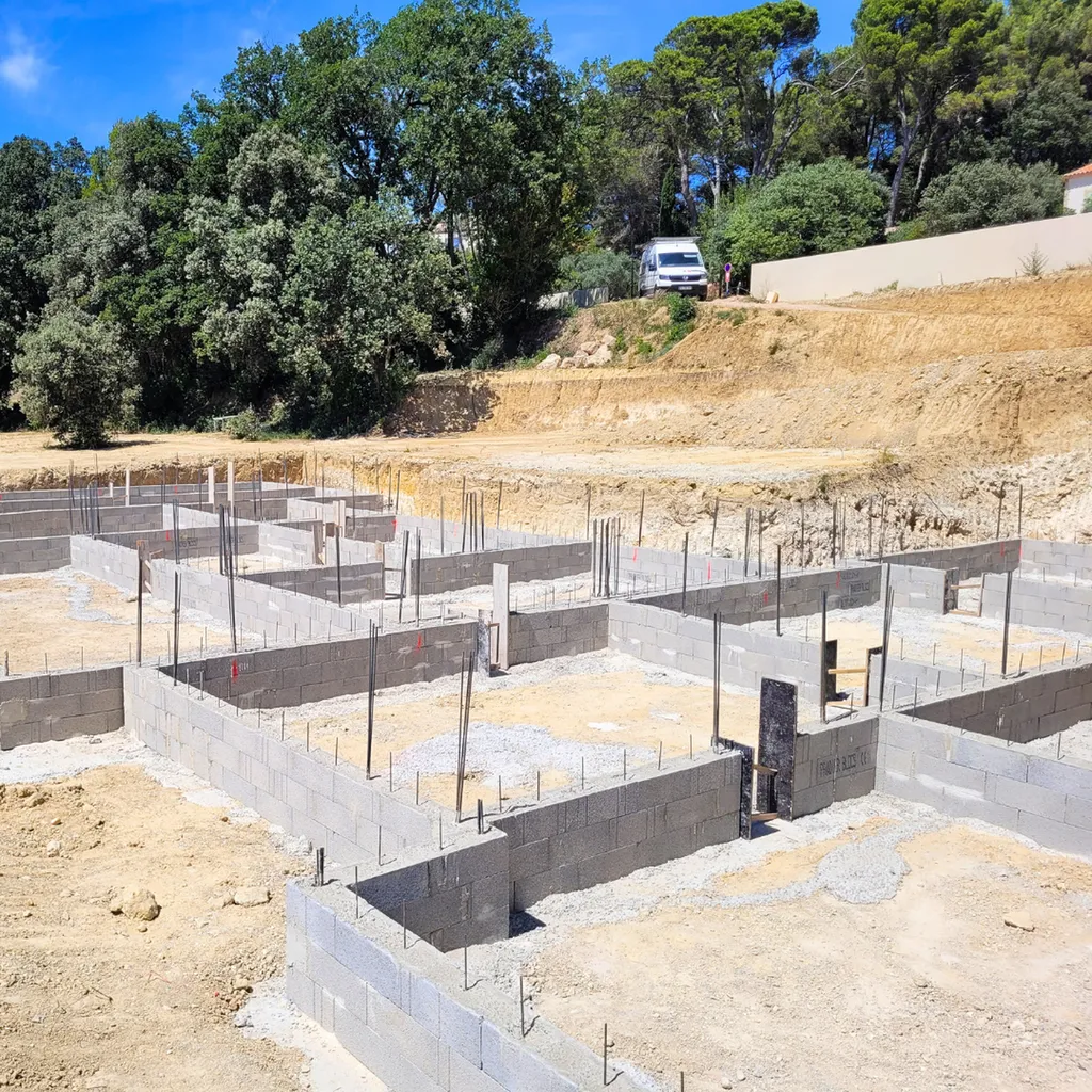 Construction d'une maison contemporaine sur la commune de Pertuis dans le Luberon