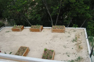 Bacs potagers remplis et plantés à Nice nord