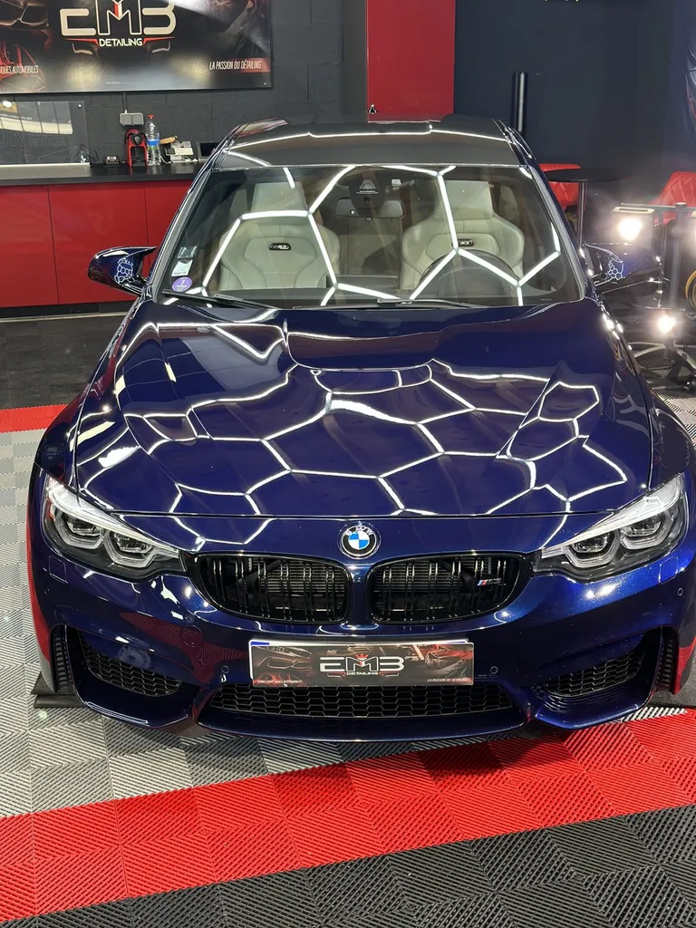 Detailing auto lyon traitement céramique carrosserie BMW M3