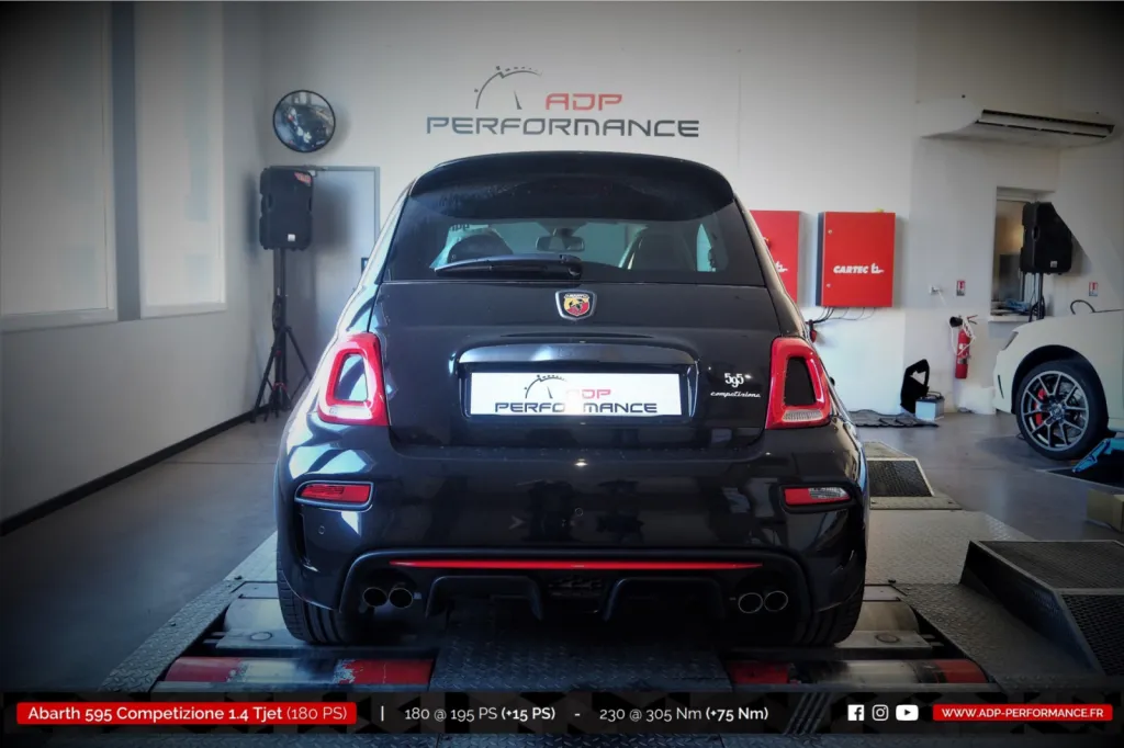 Reprogrammation moteur Montpellier - Fiat 500 Abarth 595 Competizione 1.4 Tjet 180cv - ADP Performance