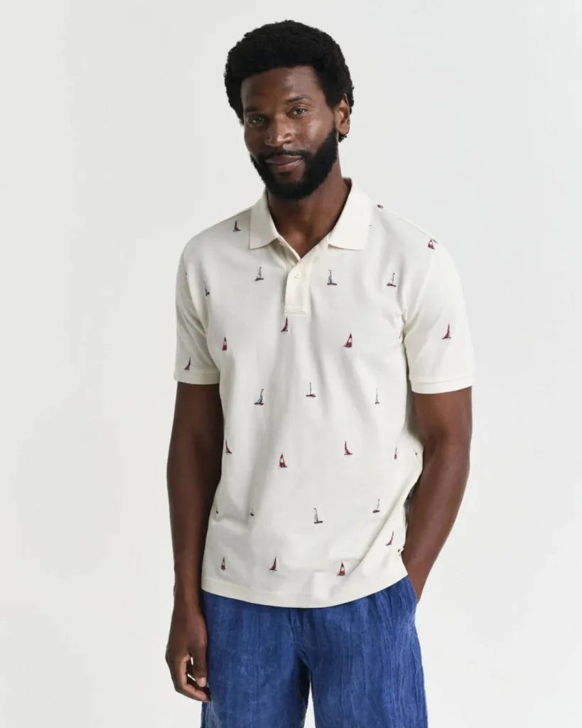 Polo nautique brodé GANT chez La Suite by Urban Chic à dieppe 76