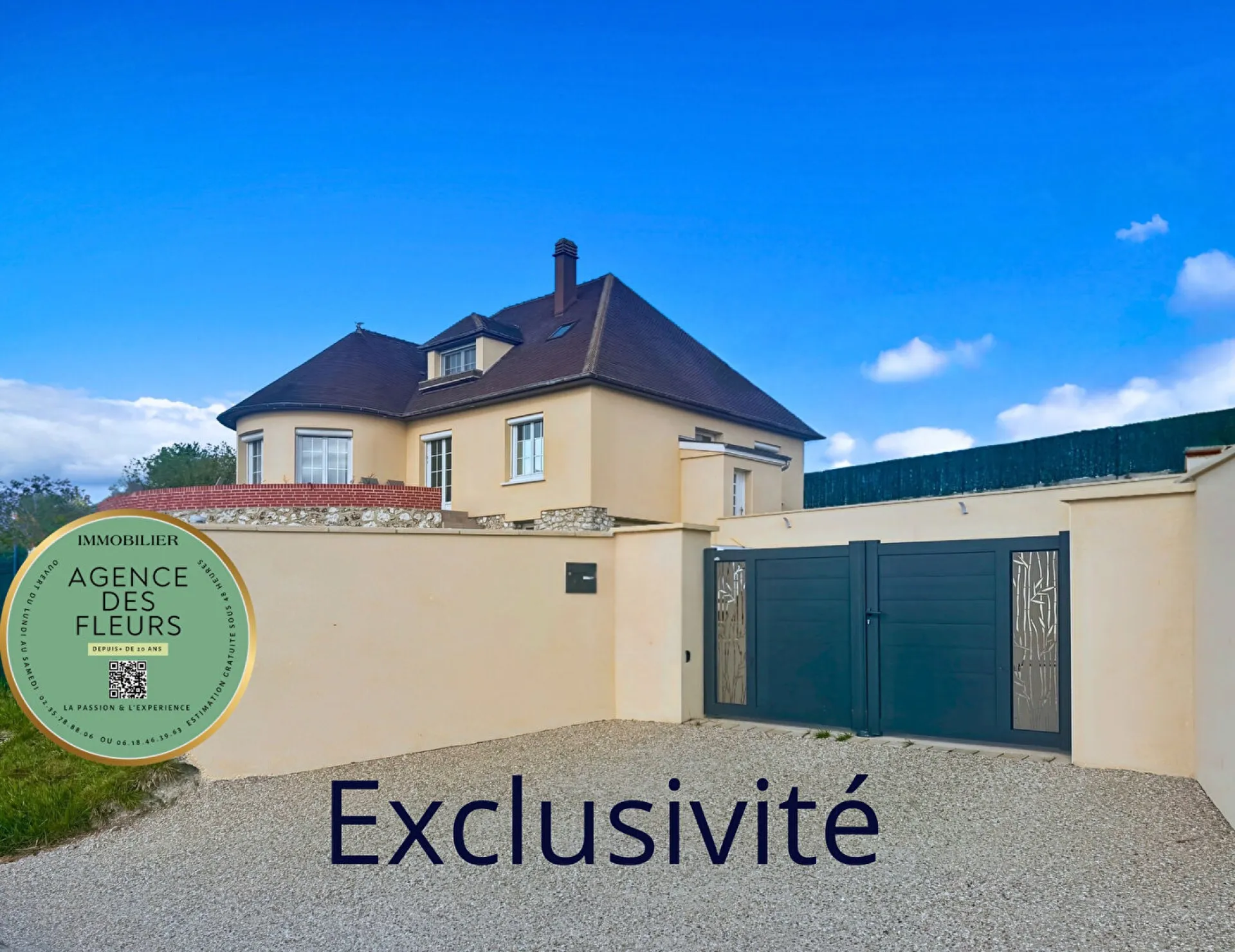 A vendre maison rénovée de 150 m² édifiée sur 880 m² de terrain sur la commune de FRENEUSE 76410