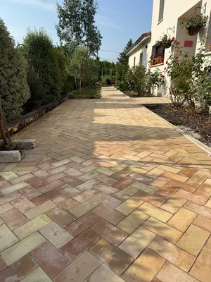 Création d'une allée de maison en pavés sur Talence proche Pessac 