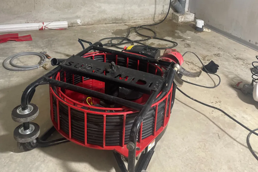 utilisation outil pour fraiser canalisation entartrée et diagnostiquer fissures 