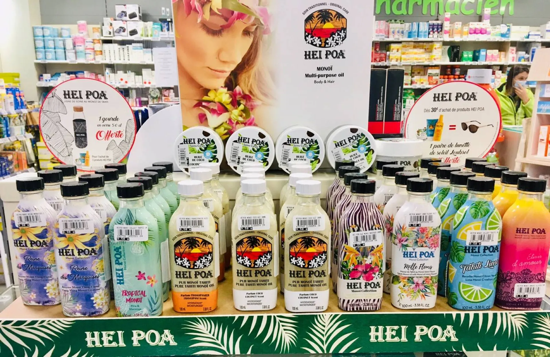 monoi de tahiti en pharmacie hei poa