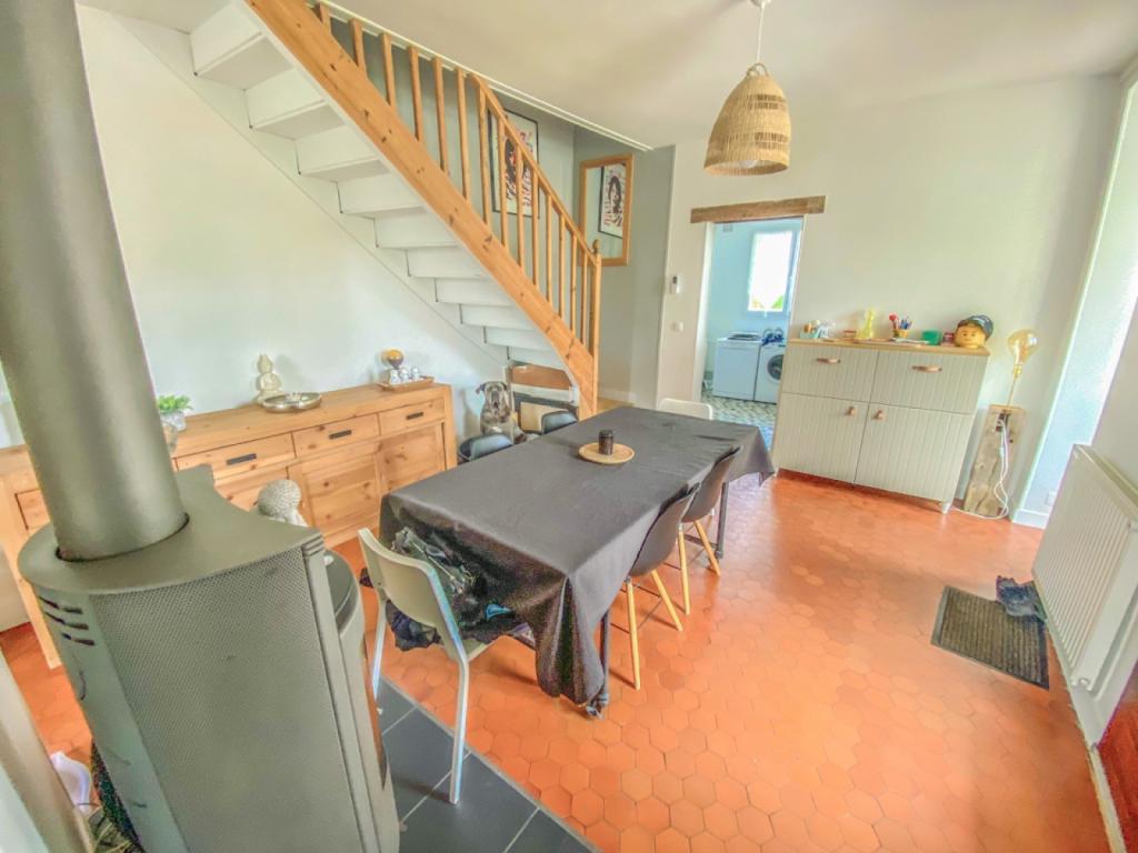 double séjour salle à manger avec tomettes d'origine