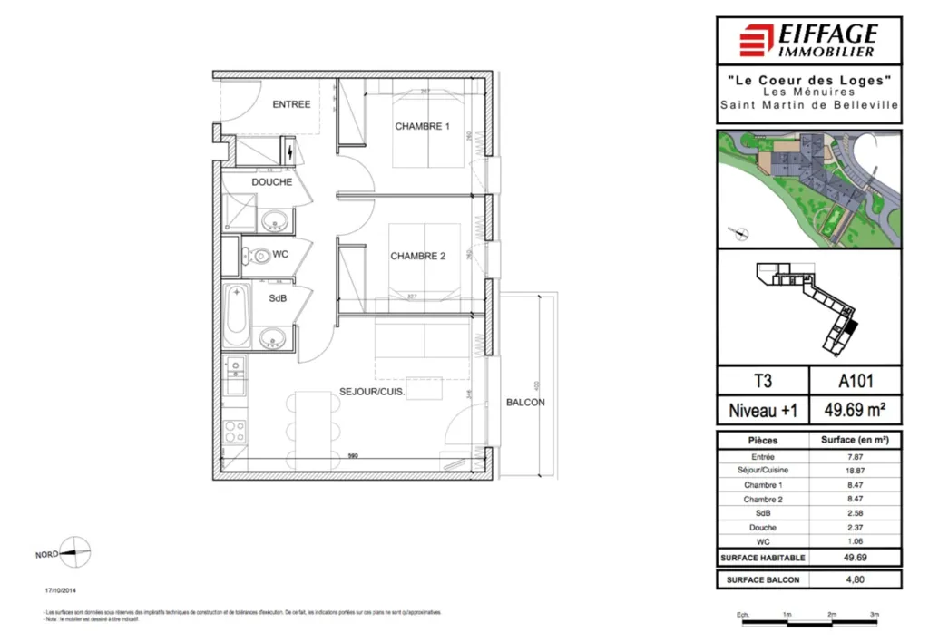 appartement T3 à la montagne 