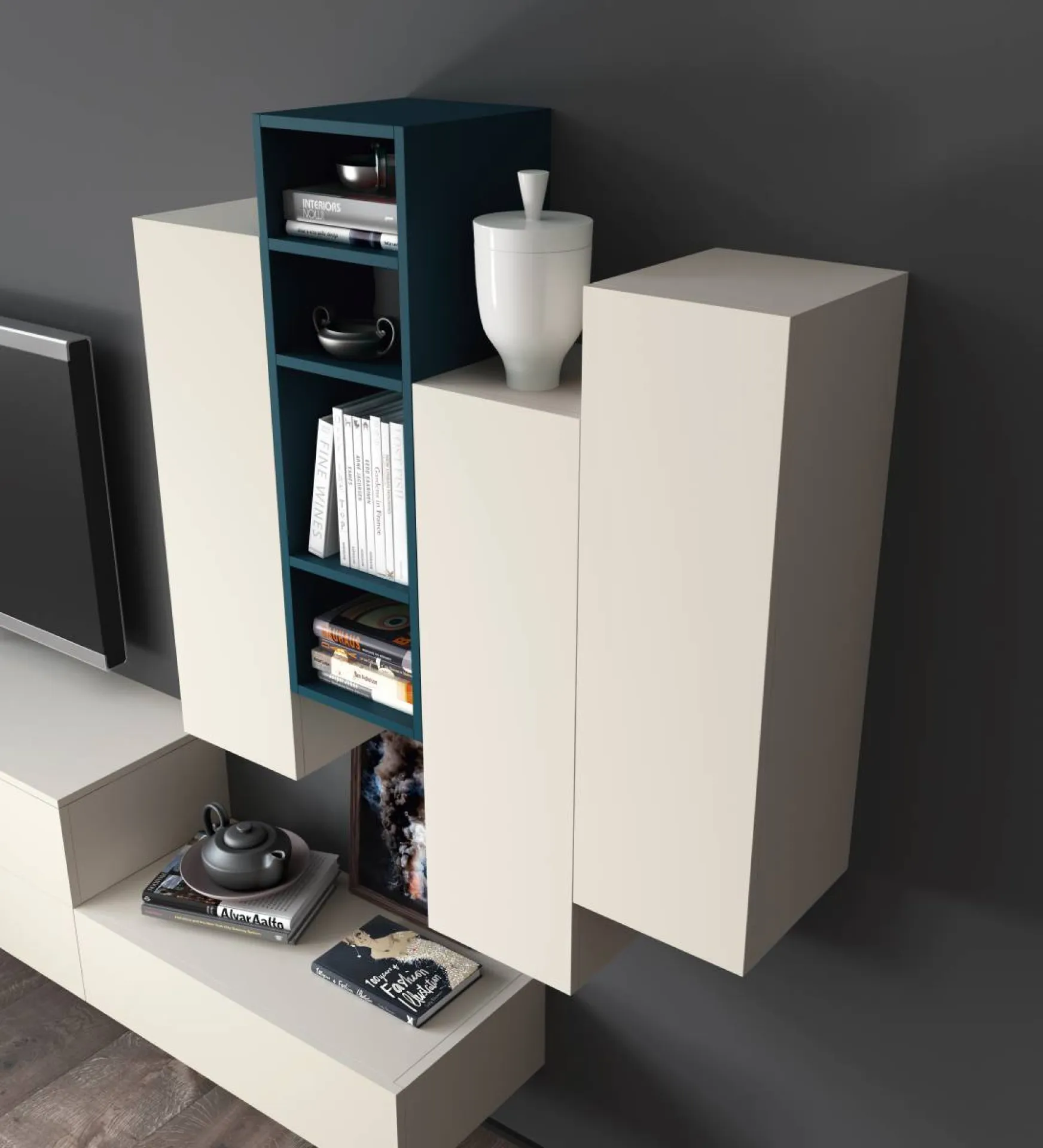 Photo d'un modèle de living sur mesure haut de gamme design italien à Bandol dans le Var