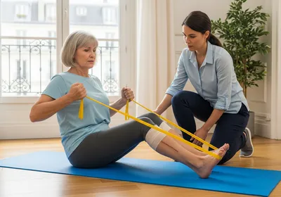 Rééducation post-opératoire à domicile à Paris 9ᵉ pour un retour rapide à l’autonomie