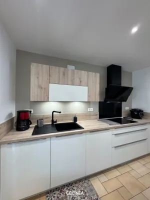 Conception et installation d’une cuisine HÄCKER avec accessoires MSA et sanitaire BLANCO à Portet-sur-Garonne