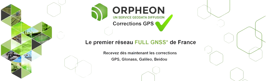 Orphéon : solution de correction RTK pour une précision centimétrique