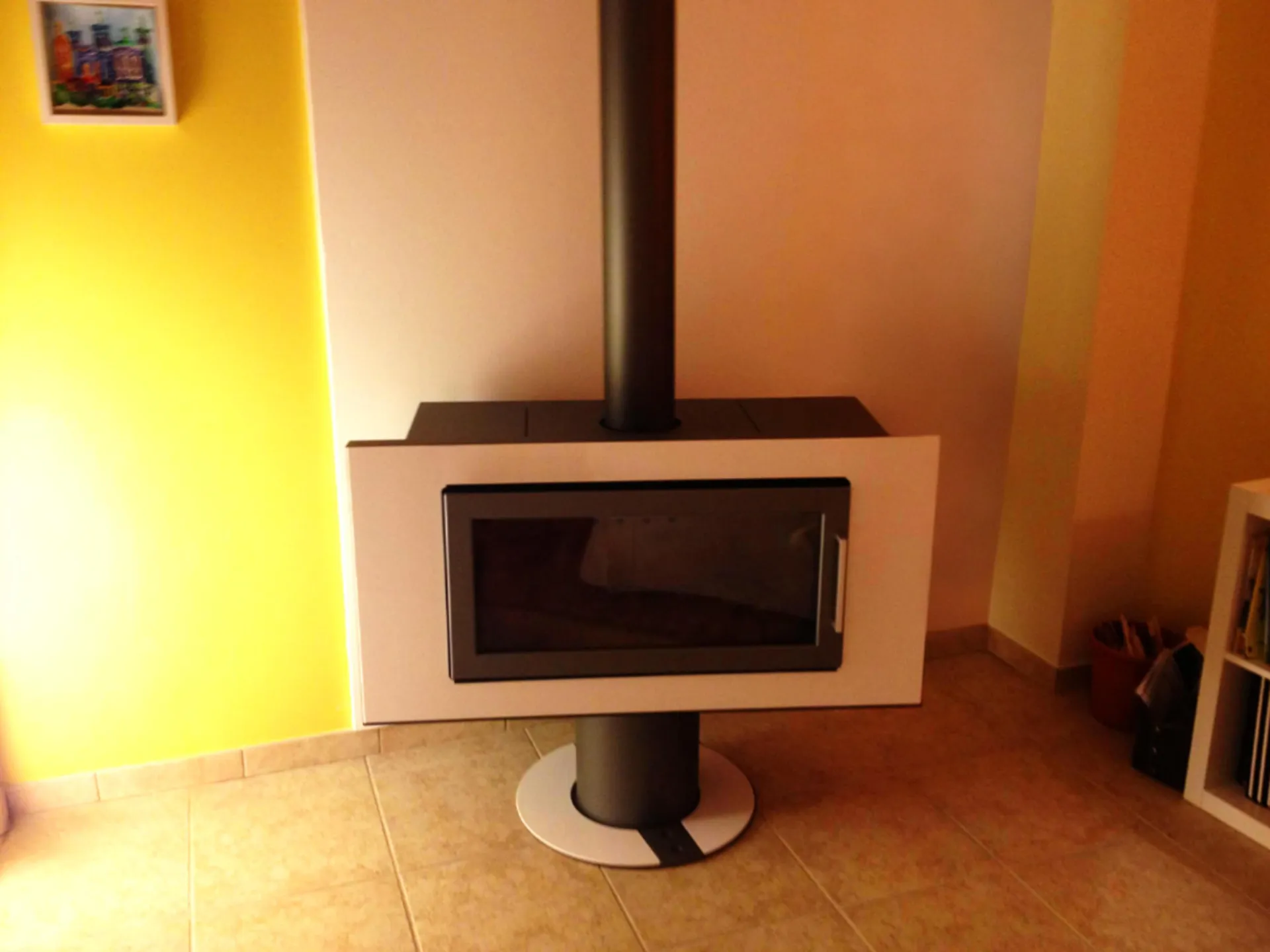 Poêle à bois dans une maison à Caluire-et-Cuire pour un chauffage performant, économique et écologique