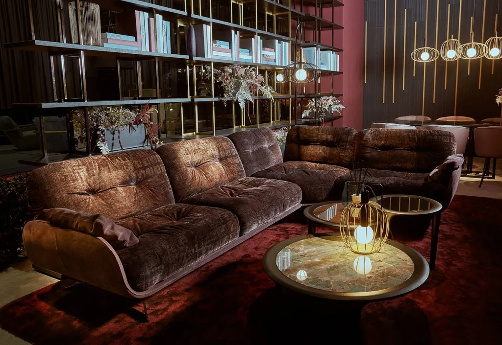 Canapé en velours d'angle personnalisable Hyères centre ville près de Grand Var