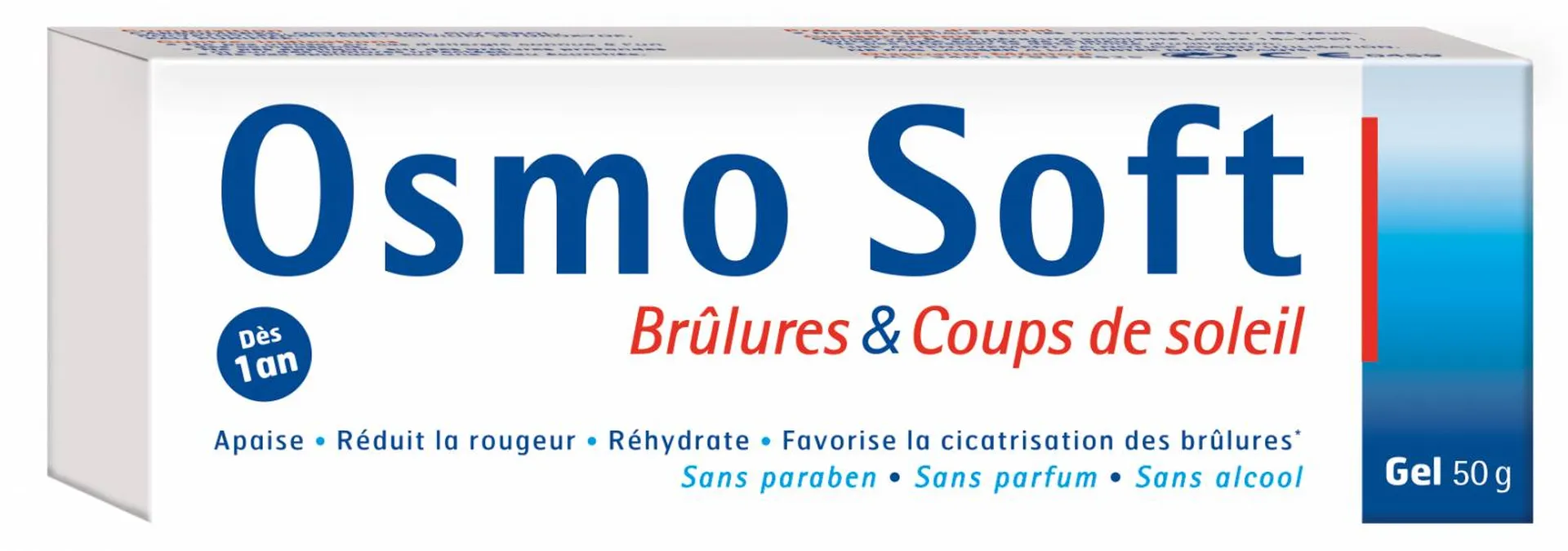 Osmo Soft spécial brûlures et coups de soleil, gel utilisable dès 1 an pour les toutes petits