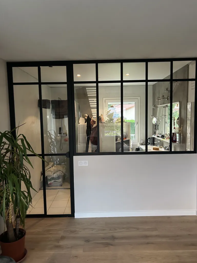 verrière acier et porte verrière sur mesure 