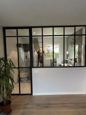 verrière acier et porte verrière sur mesure 