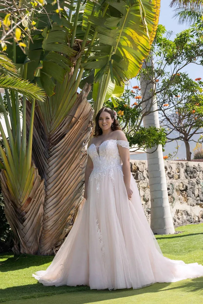 Robe de mariée princesse romantique grande taille Marseille