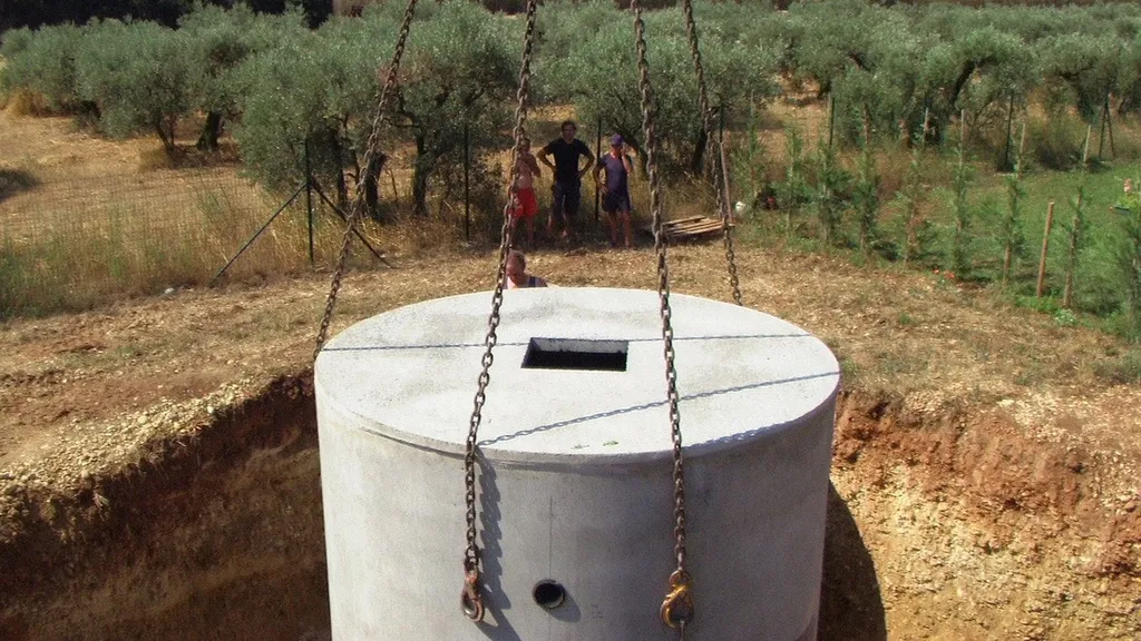 Mise ne place cuve station d'épuration Arles
