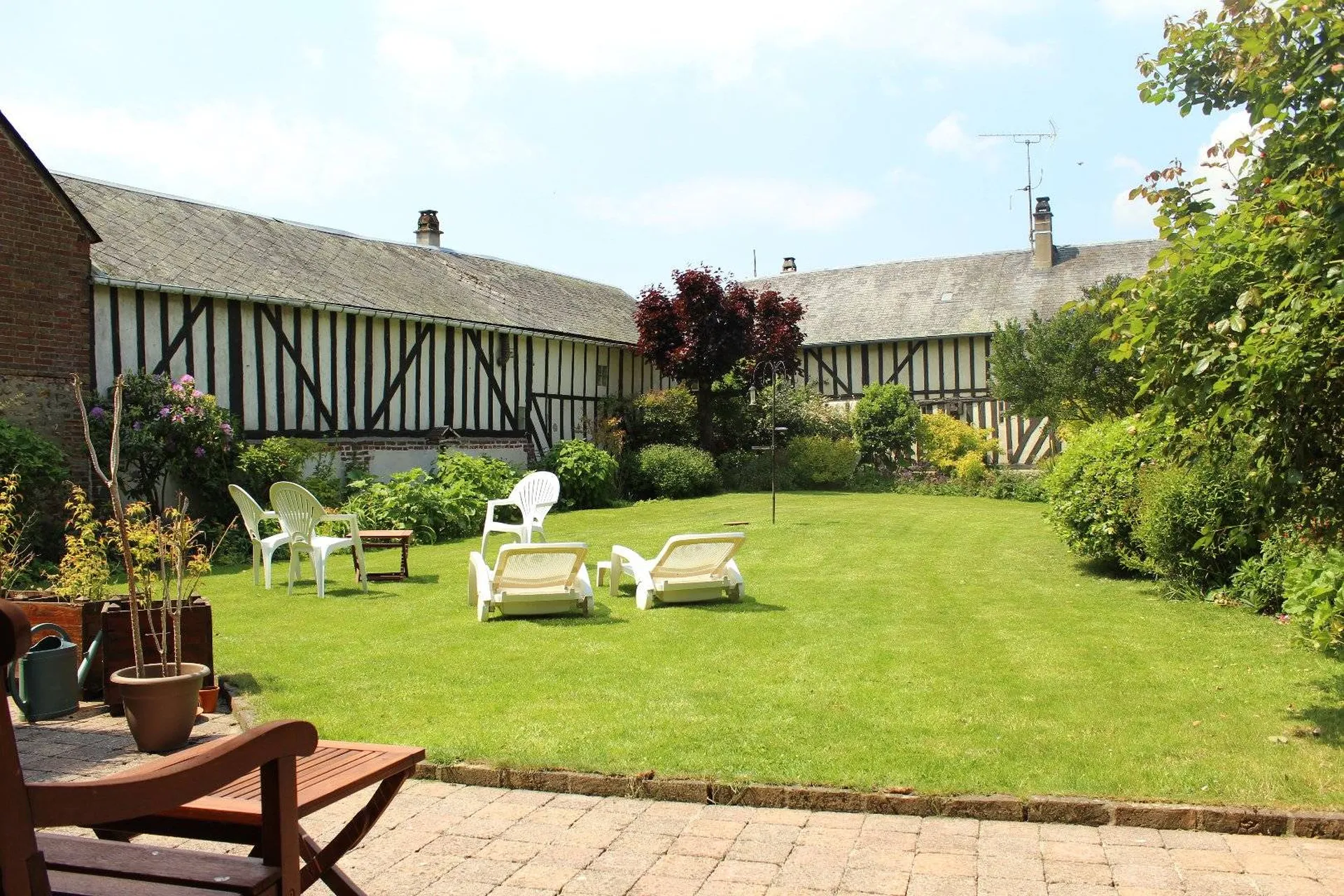 Achat demeure de caractère dans un environnement calme de sans vis-à-vis Cormeilles 27260