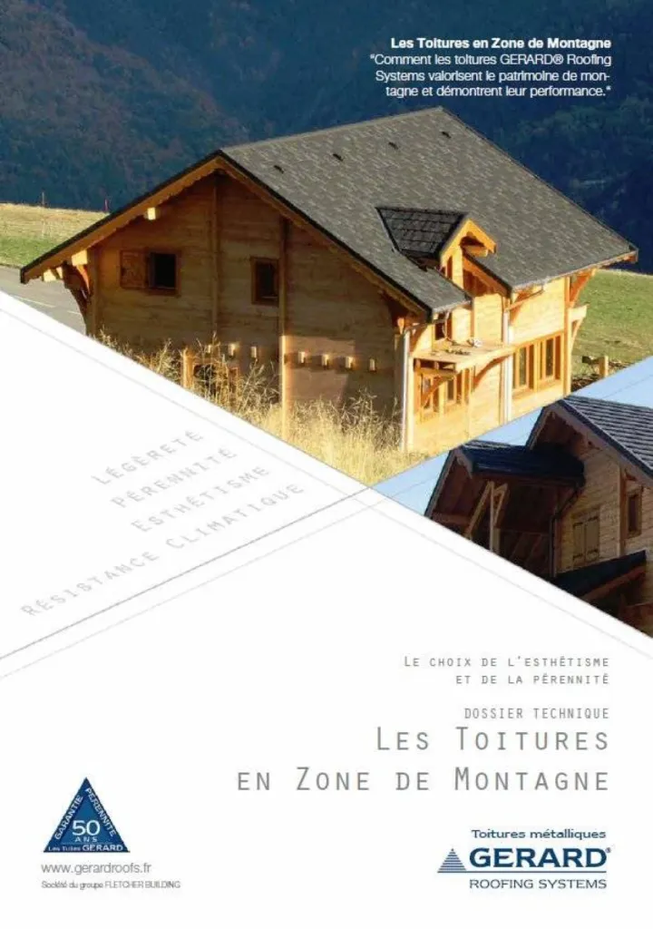 Dossier Toitures Montagne de tuiles GERARD