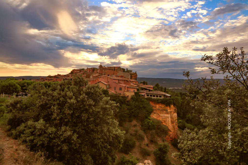 Explore Roussillon in the Luberon, a captivating village of ochre façades, scenic trails and the gentle charm of Provençal life
