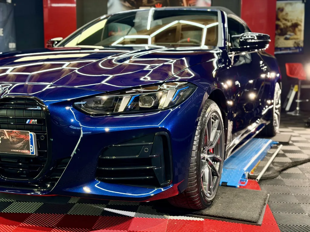 BMW 440i Cabriolet – Traitement céramique haut de gamme à Vaugneray (Ouest Lyonnais)