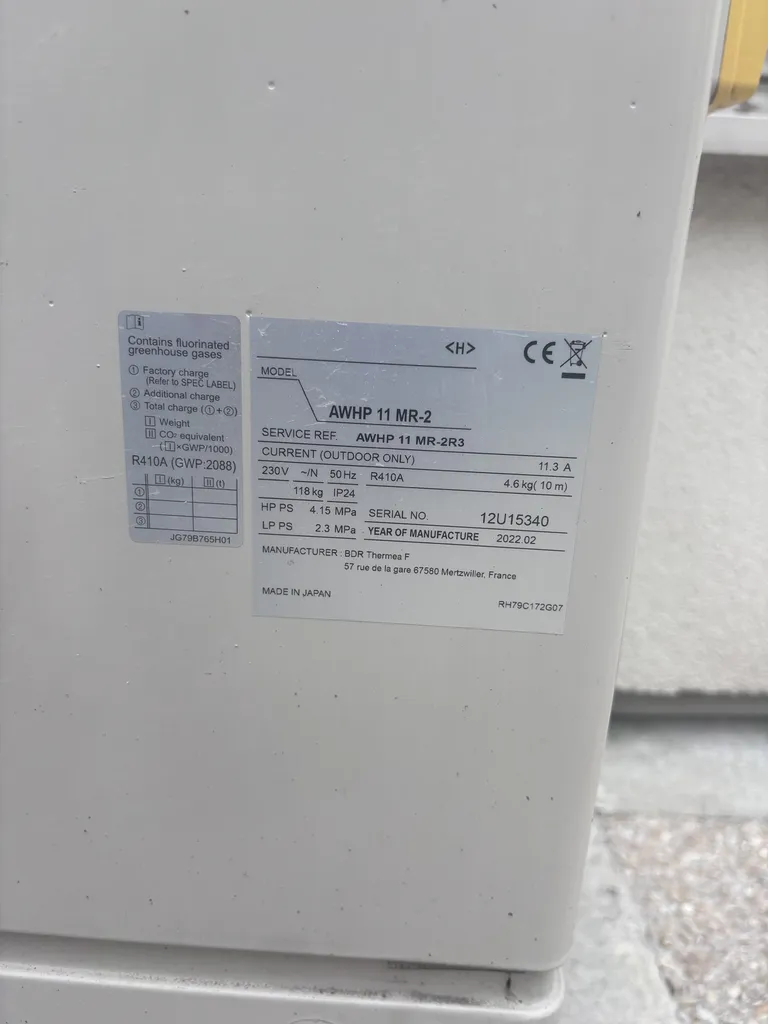 Entretien d’une pompe à chaleur air/eau De Dietrich au Blanc-Mesnil


