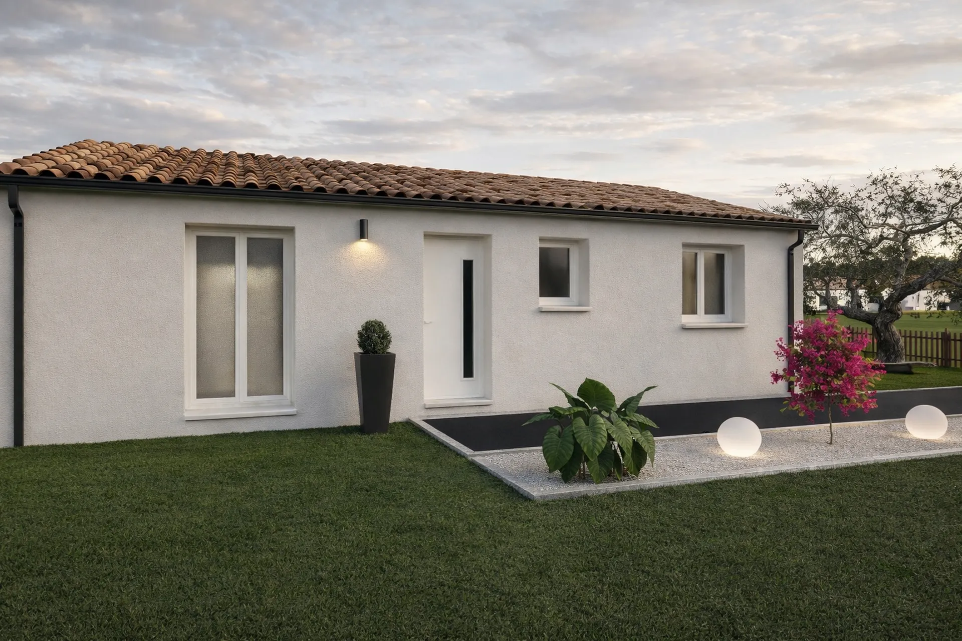 Maison droite de 80 m²