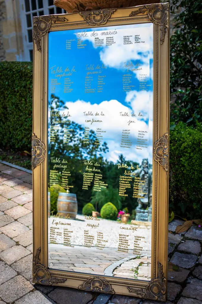 Les Mariages de Mademoiselle L organisatrice de mariage Bordeaux et Saint Emilion plan de table - Luka Pics