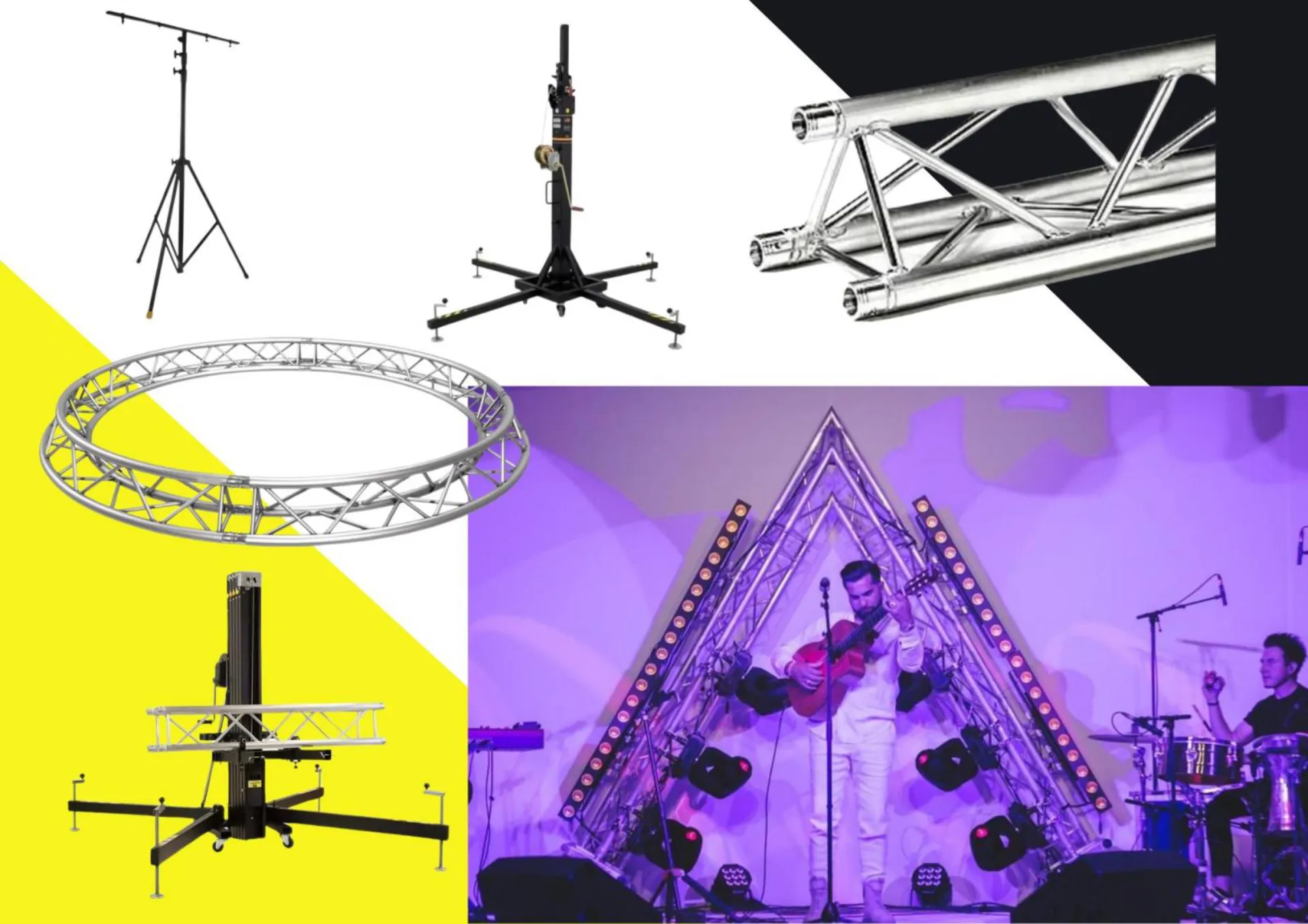 location structure alu, pieds levage, ponts & accessoires à Toulon dans le Var