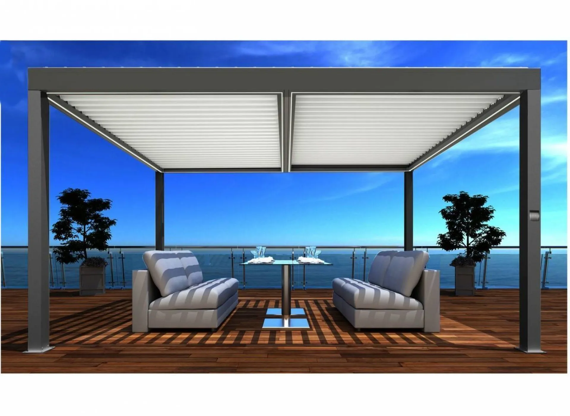 Fabrication sur-mesure de pergola design Aix-En-Provence