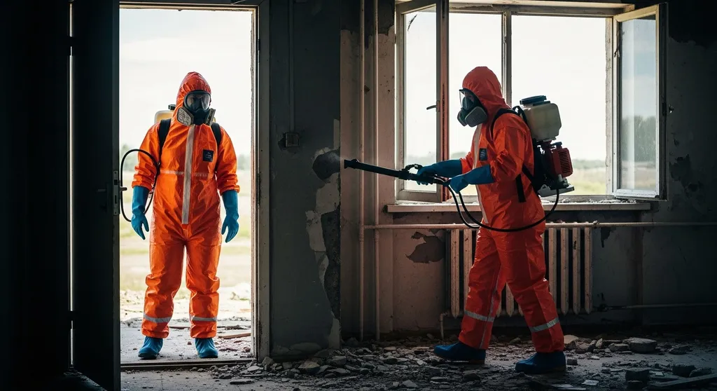 Nettoyage et décontamination après sinistre par un professionnel du nettoyage pour appartement ou établissement professionnel sinistré à Marseille