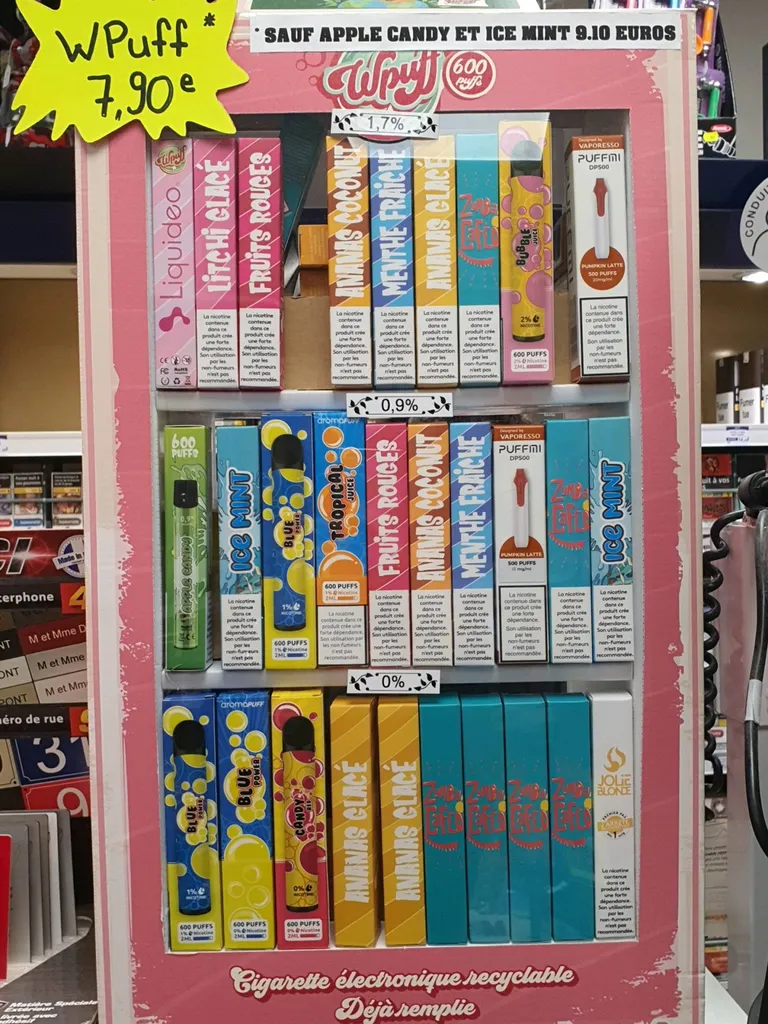 Cigarette jetable nicotine ou CBD à Plaisance du Touch