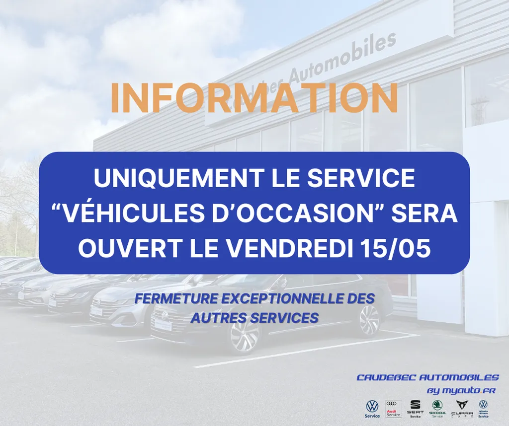 Ouverture exceptionnelle vendredi 15 mai 2026