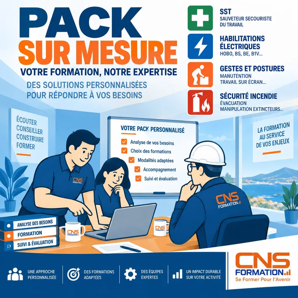 Pack Prévention sur mesure formations sécurité pour entreprises à Toulon