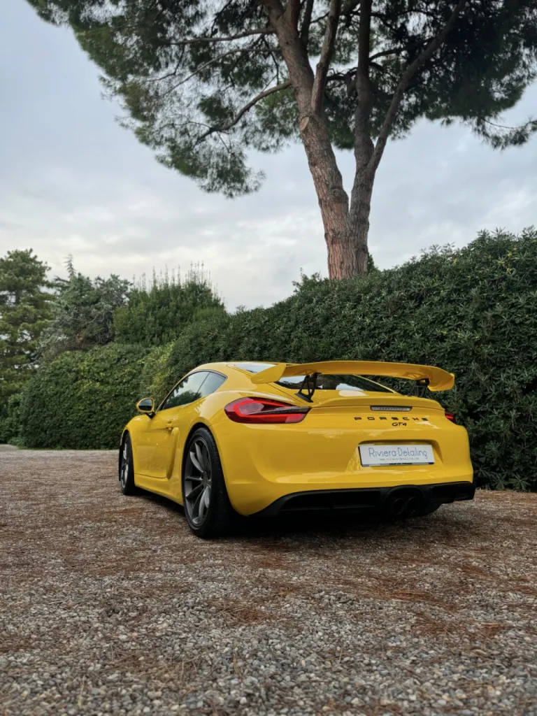 PPF Nice - Porsche GT4 : PPF Bloc Avant, Polissage et Traitement Céramique