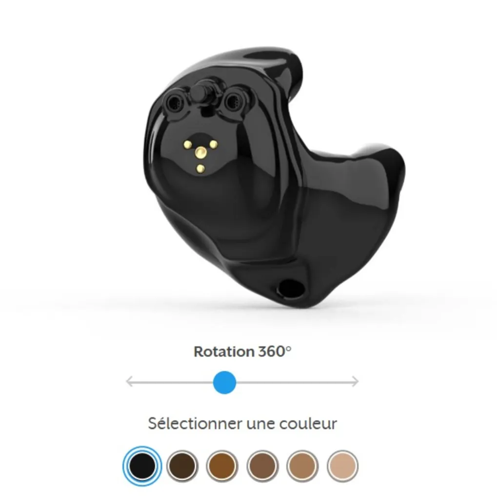 Meilleure Prothèse Auditive Intra-Conque Rechargeable proche de Lyon : Omega AI ITE R avec Intelligence Artificielle et Suivi de Santé Intégré