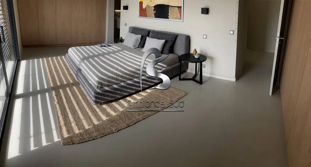 Béton ciré industriel pour sol décoratif design à Saint Tropez et alentours Var 83