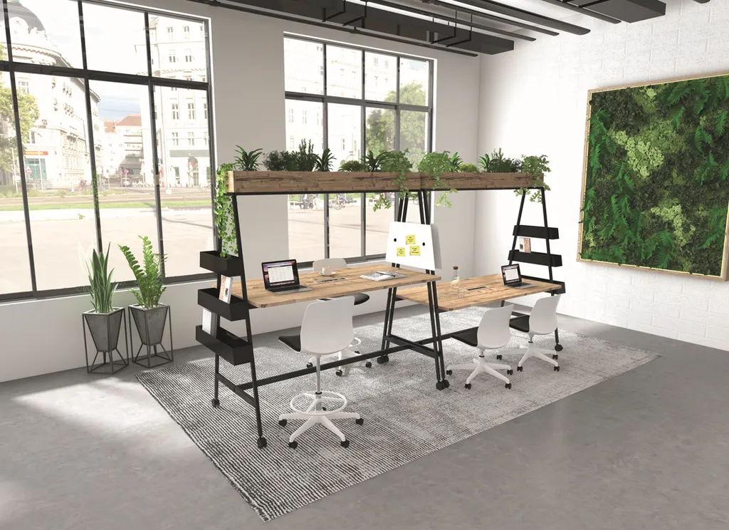 Tables de coworking ALTO de Buronomic à Nîmes dans le Gard