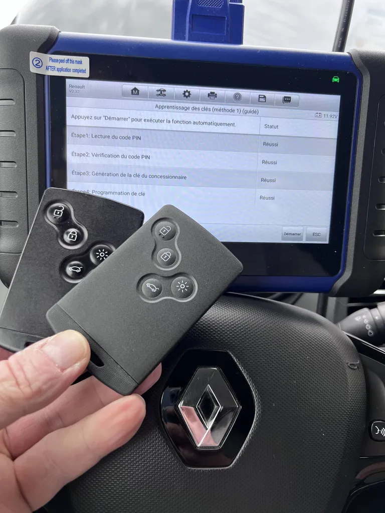 Dépannage carte Renault non reconnue